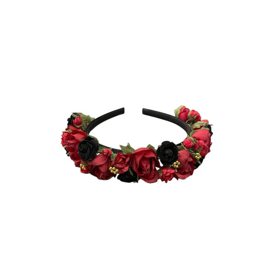 Haarreif rot schwarz