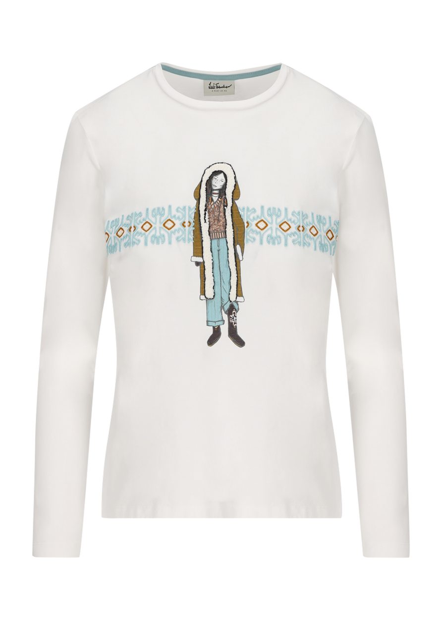 Langarmshirt Ludina