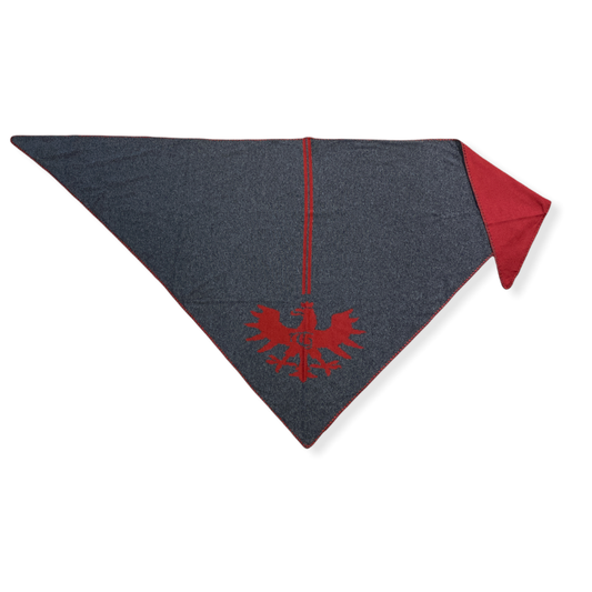 Stola Adler in grau/rot