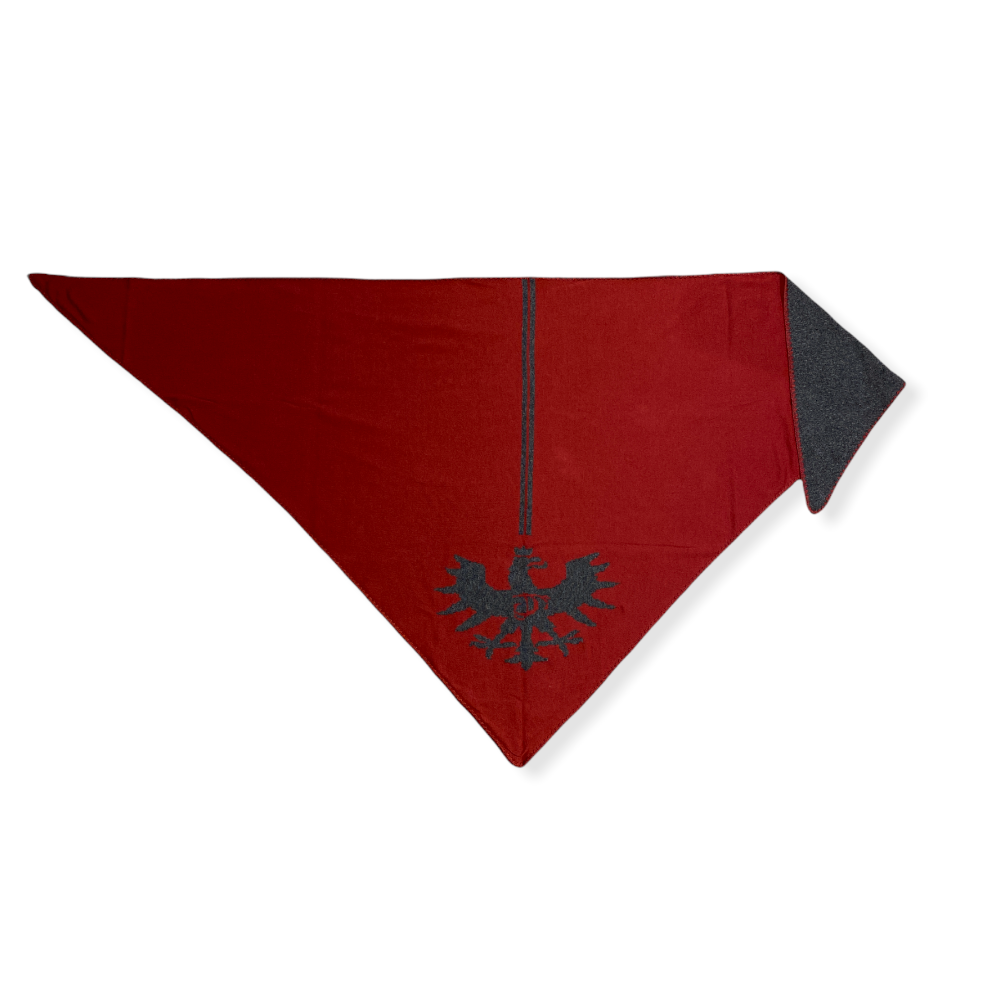 Stola Adler in grau/rot