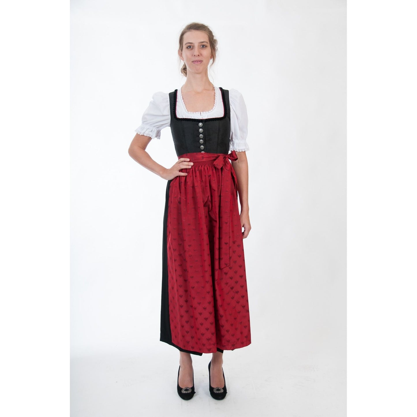 Tiroler Dirndlschürze Adler Seide