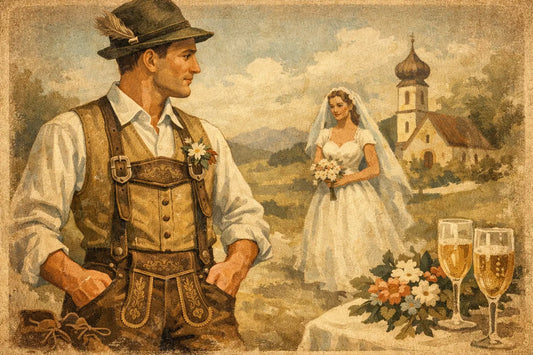 Lederhose zur Hochzeit für Herren richtig tragen
