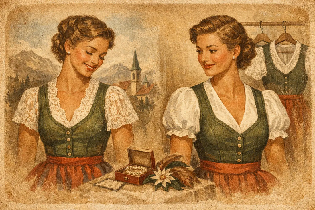 Welche Dirndlbluse bei V-Ausschnitt?