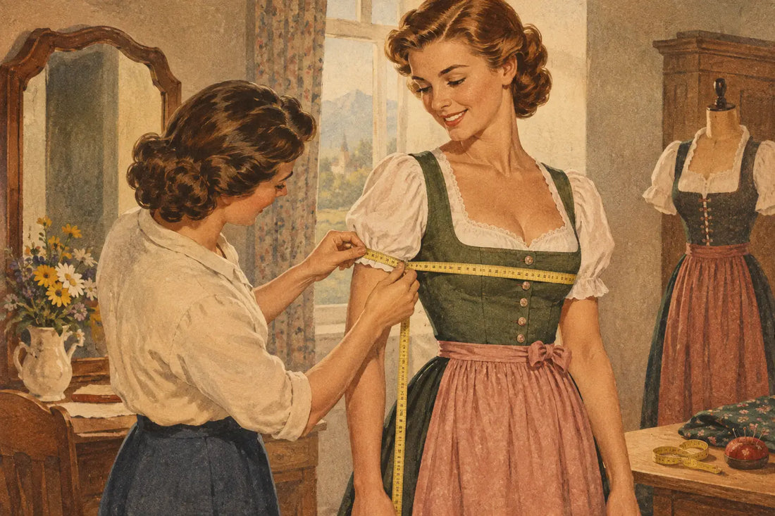 Dirndl-Größe zuhause bestimmen: richtig messen