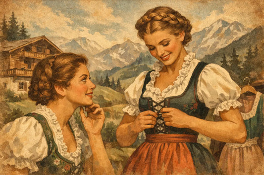 Trachtenbluse zum Dirndl kombinieren