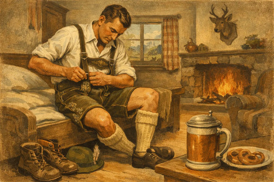 Lederhose richtig eintragen zuhause