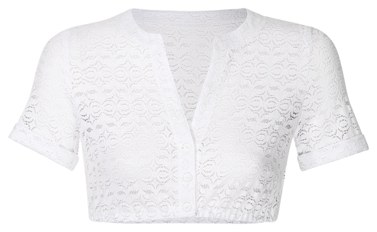 Dirndlbluse 10213SL in weiss