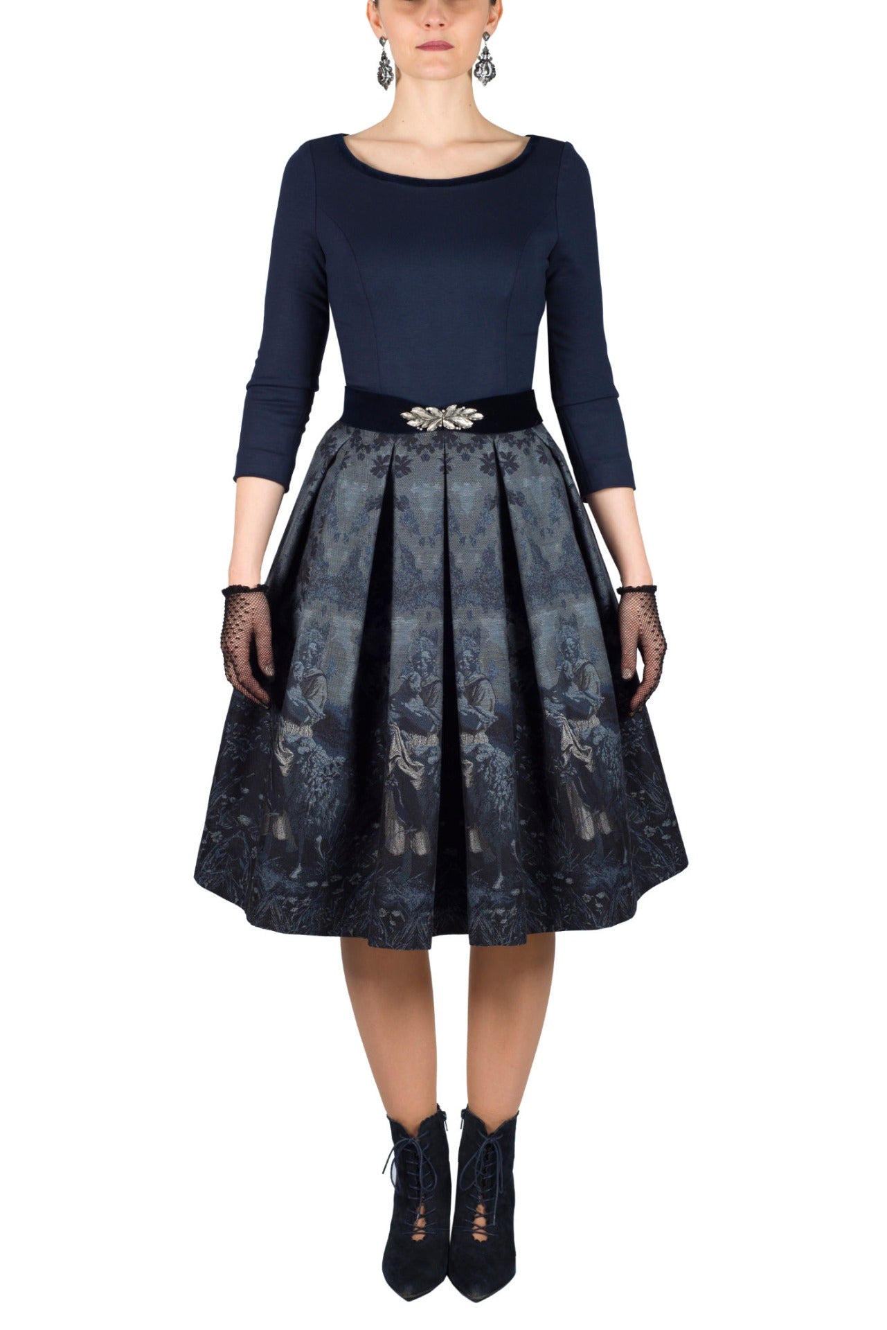 Kleid 21D040KJ in marine von Mothwurf