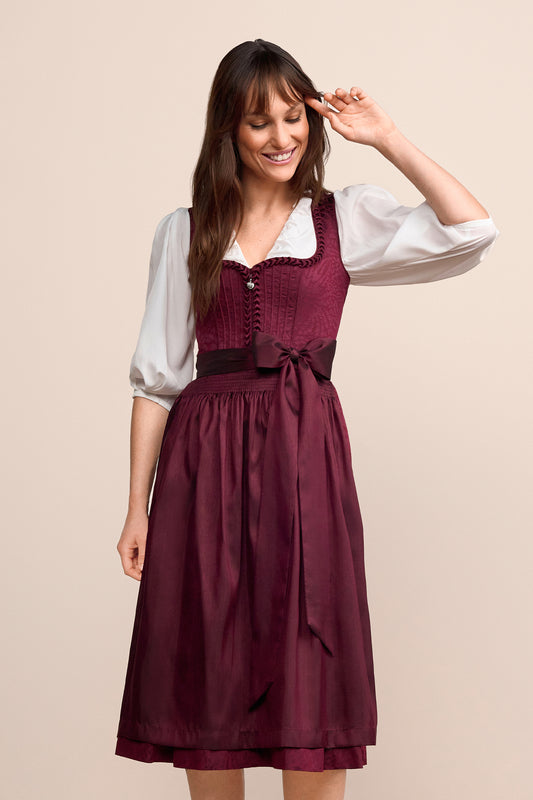 Dirndl Jolita in bordeaux