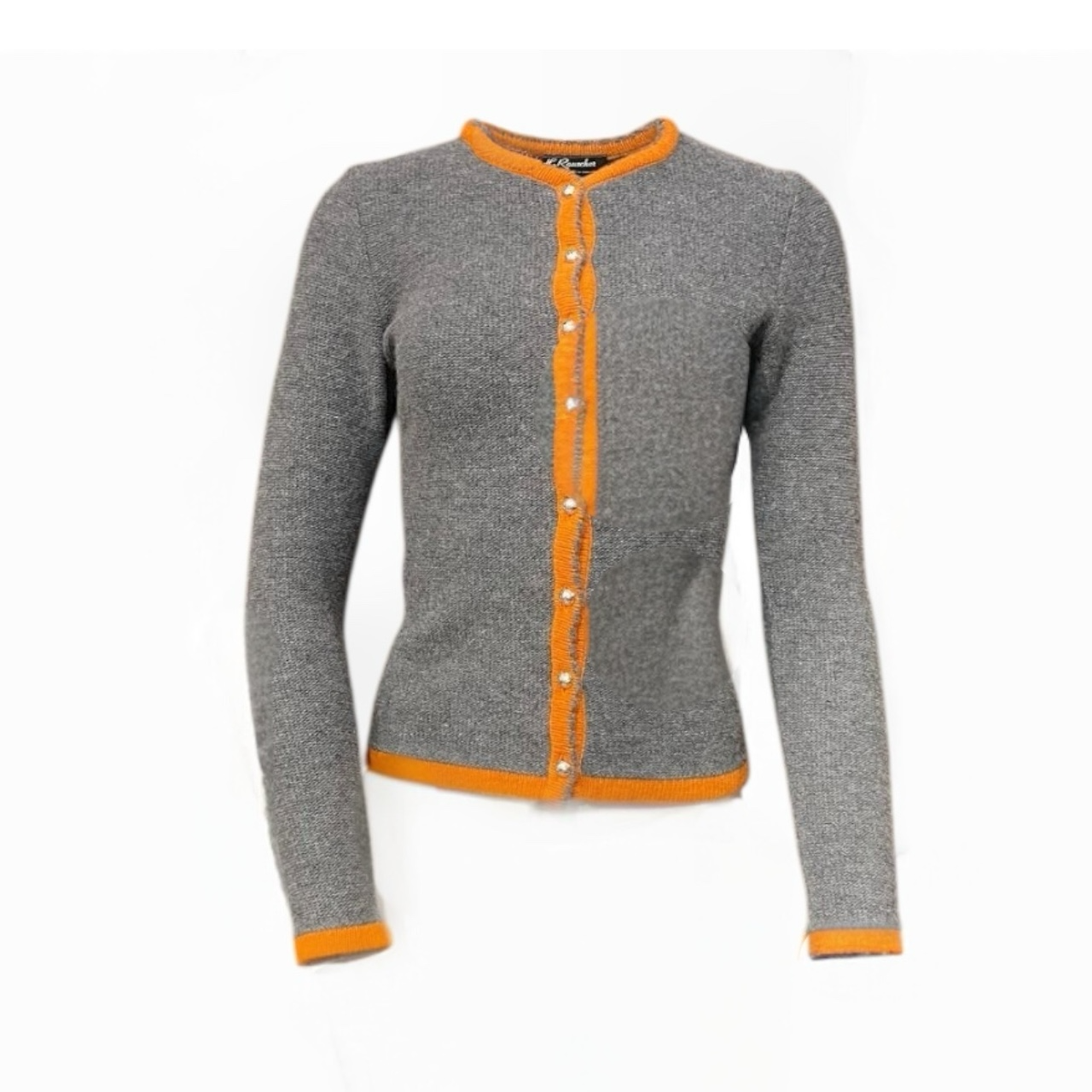 Strickjacke Grau/Rost