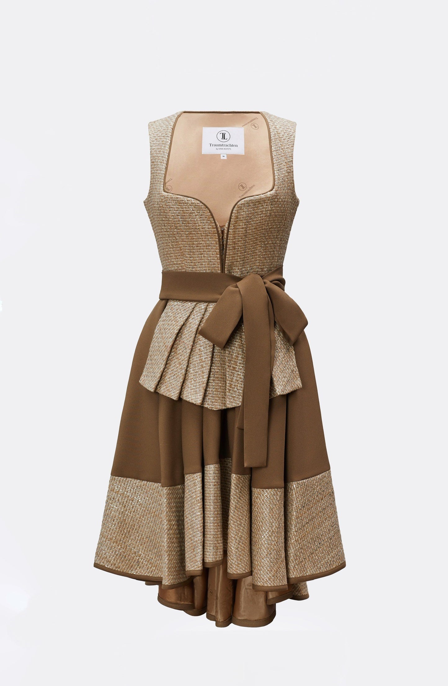 Dirndl Almuth in taupe