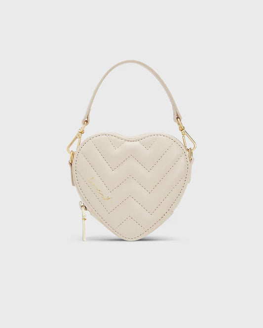 Herz Tasche in Nude