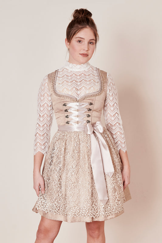 Dirndl Ger in beige
