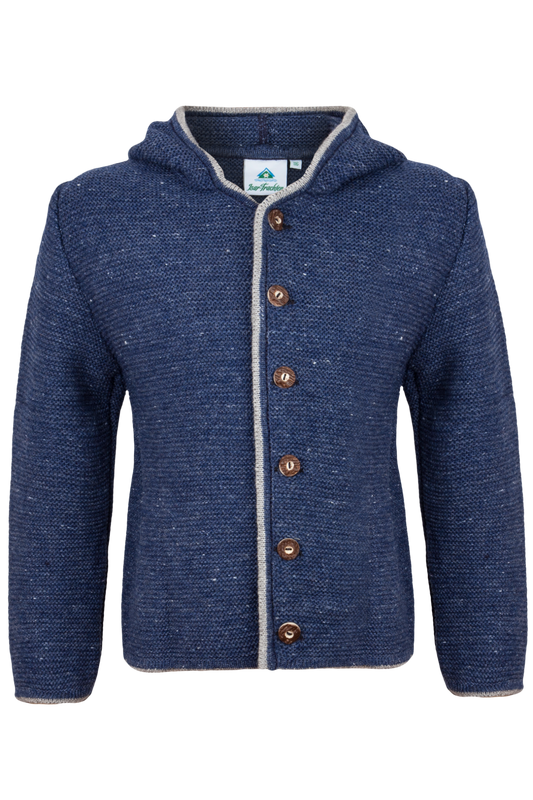 Buben Strickjacke mit Kapuze