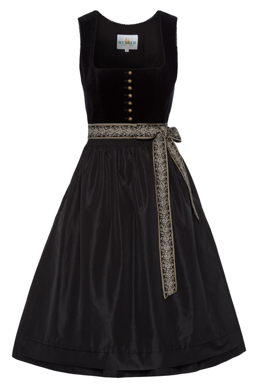 Dirndl Ilona in schwarz