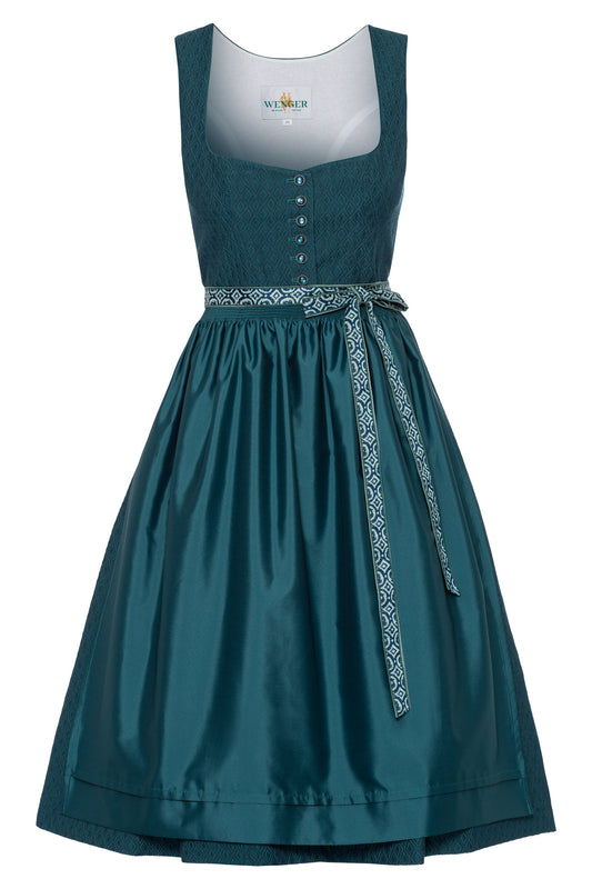 Dirndl Moni in petrol