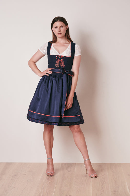 Dirndl Tiger Who in blau by Victoria Swarovski