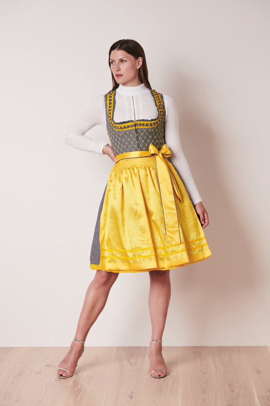 Dirndl Poppy in gelb by Victoria Swarovski