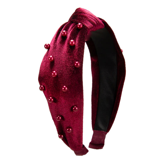 Haarreif Knoten mit Perlen