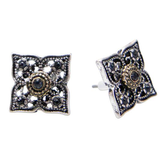 Ohrstecker Louisa Blau / Grau