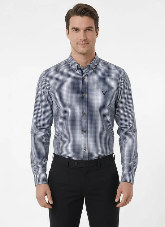 Hemd Blau Kariert