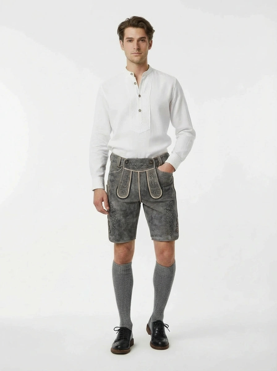 Lederhose Nebelschwarz