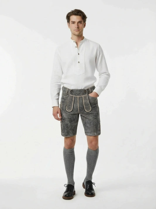 Lederhose Nebelschwarz