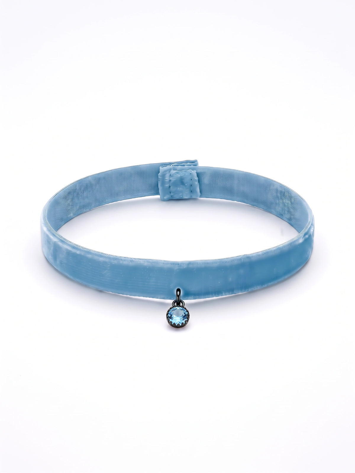 Samtarmband Hellblau