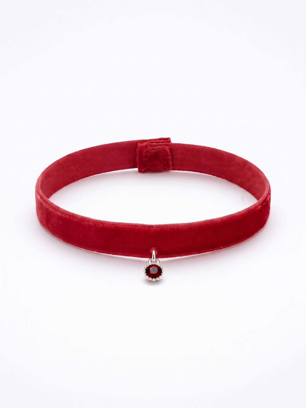 Samtarmband Rot
