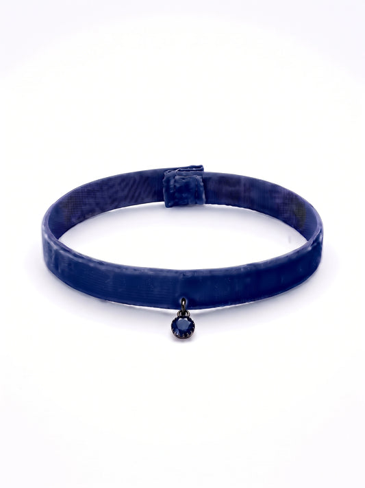 Samtarmband Navy