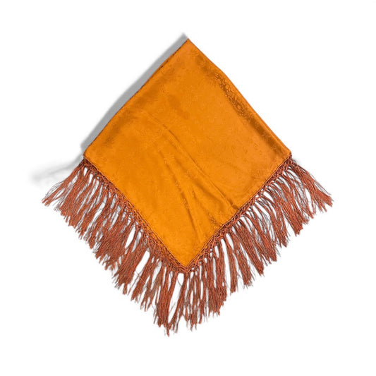 Seidentuch mit Fransen Cinammon