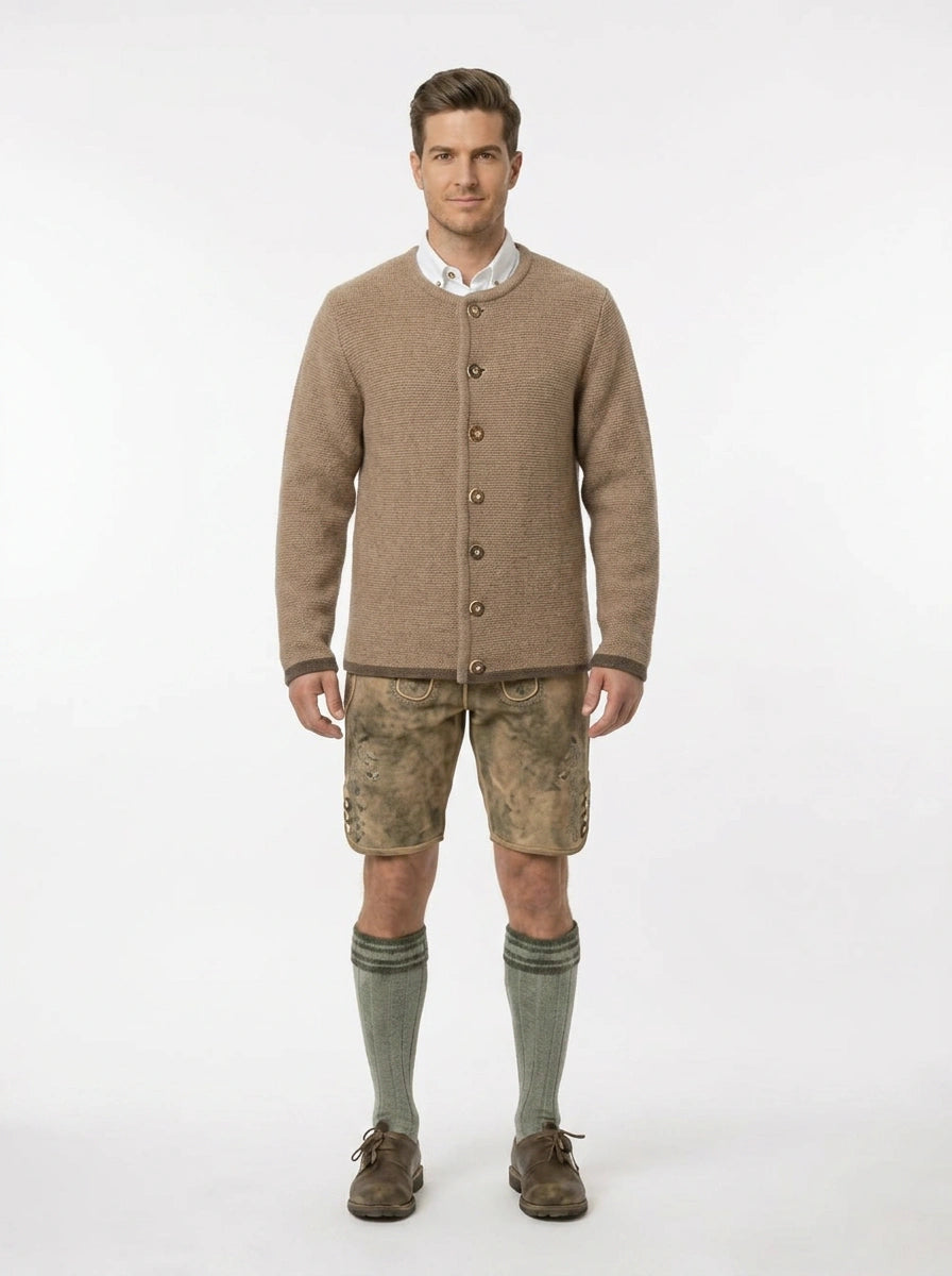 Strickjacke Braun