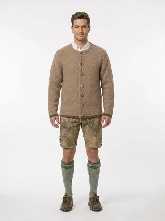 Strickjacke Braun