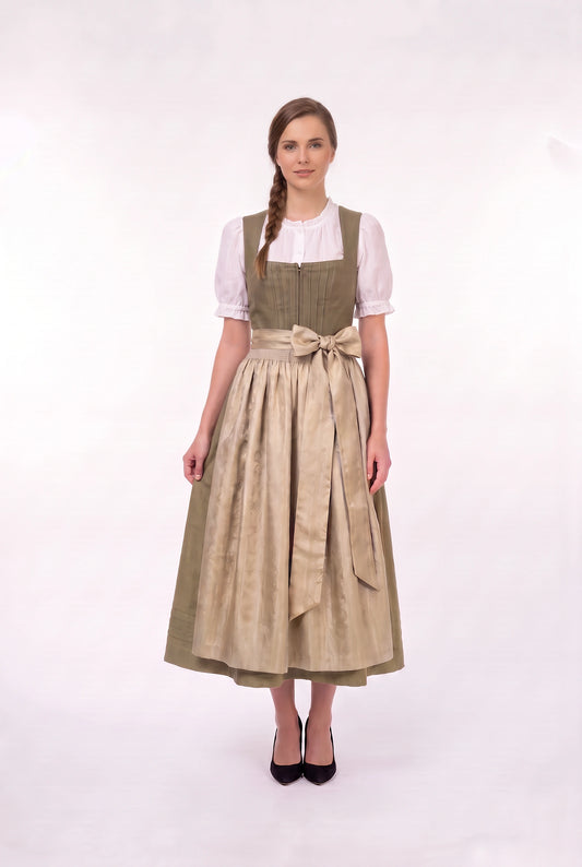Dirndl Samt Braun