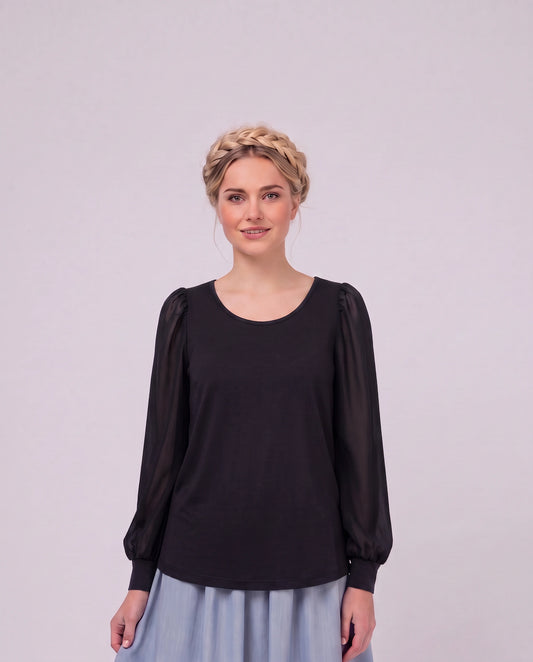 Shirt Jade Schwarz