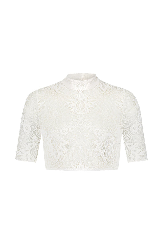 Dirndlbluse Aileen halbarm in ecru