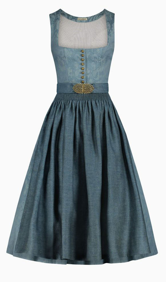 Dirndl Monika in blautanne