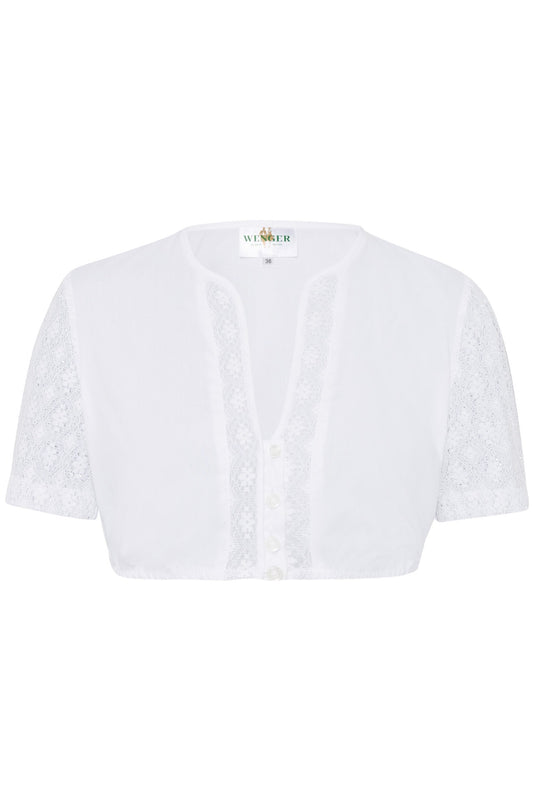 Dirndlbluse Amelie in weiss