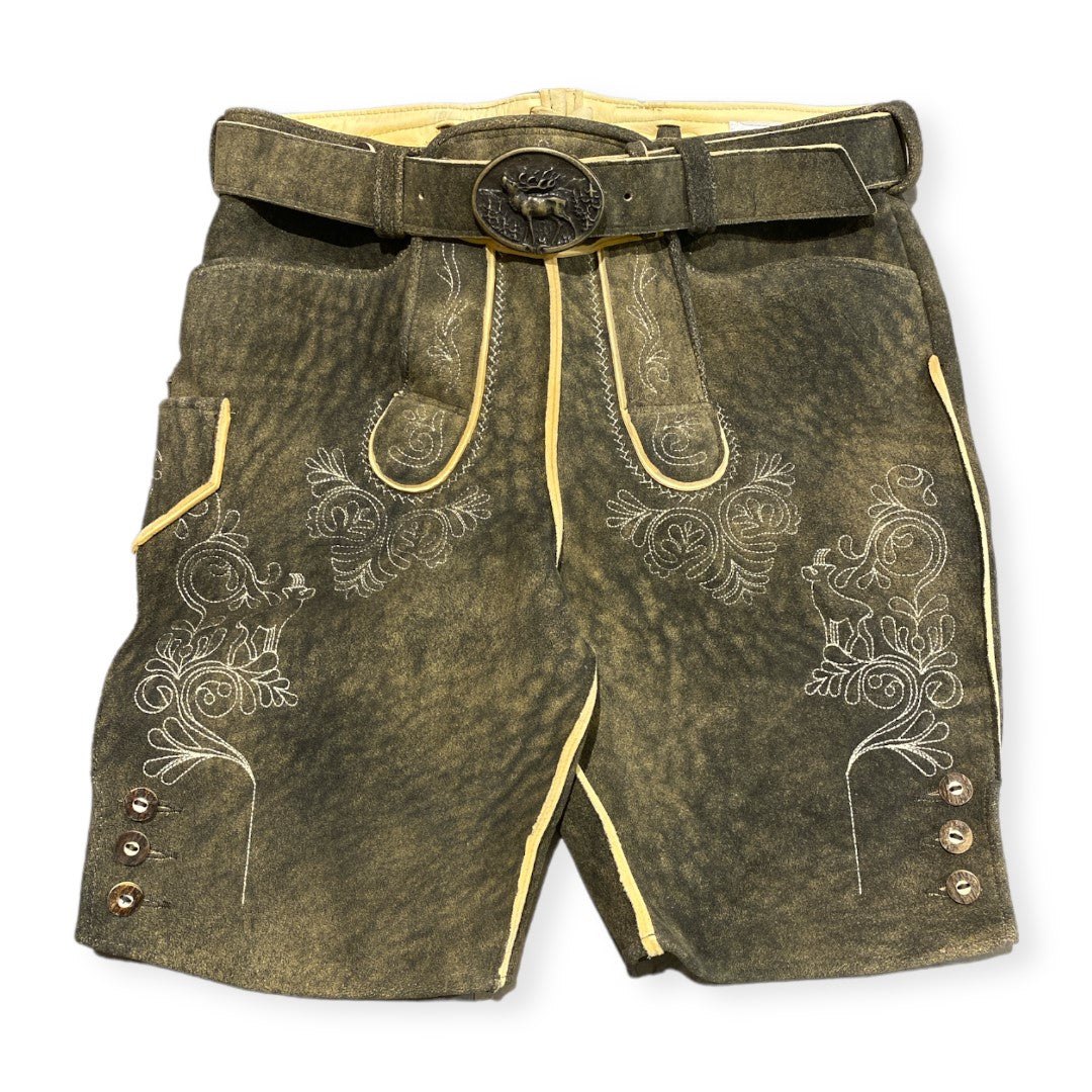 Lederhose Schorsch in rauchgold Hirsch
