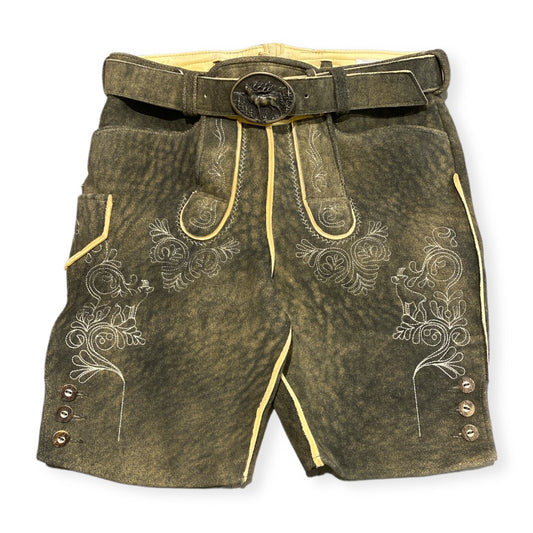 Lederhose Schorsch in rauchgold Hirsch