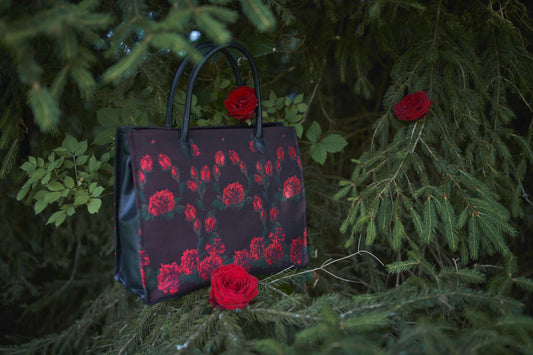 Tasche 12W940RT in schwarz/rot