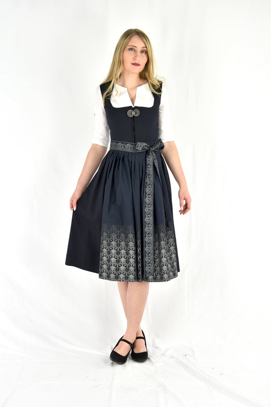 Dirndl von Glanz & Zauber in Dunkelblau D412