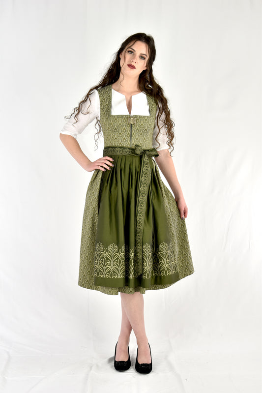 Dirndl von Glanz & Zauber in Jugendstilmuster D398