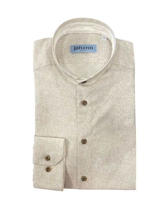 Hemd beige gemustert
