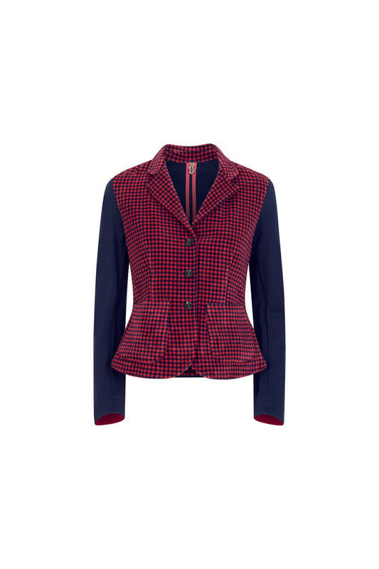 Blazer Luveriana Jersey Vichy