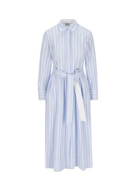 Kleid Lucrena Streifen in azurblau