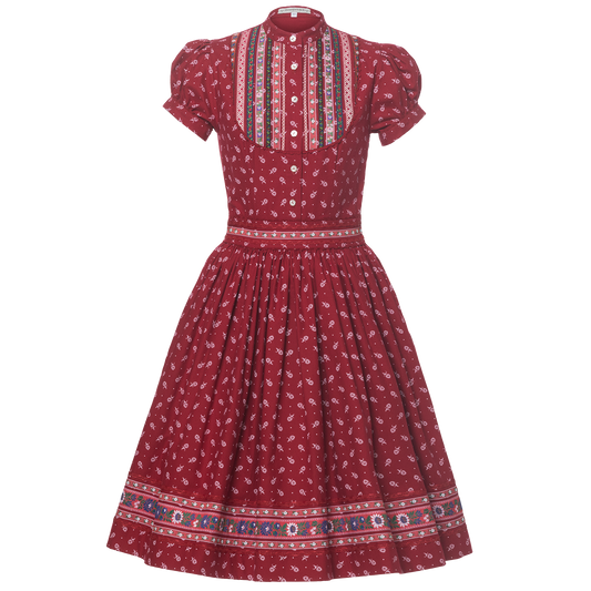 Lena Hoschek Kleid Wally in Rosenrot