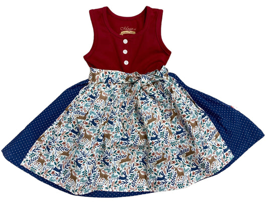Kleid Valisera in rot/blau