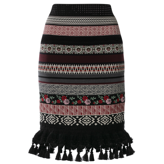 Loulou Ribbon Skirt in blackberry von Lena Hoschek