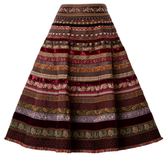Original Ribbon Skirt in berry season